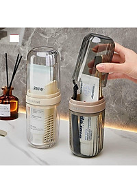 Hộp Đựng Bàn Chải Kem Đánh Răng Có Thể Làm Cốc Nước Súc Miệng Tiện Lợi Đi Du Lịch - Hộp ĐỰng Bàn Chải Du lịch Đa Năng - Hàng Chính Hãng MINIIN