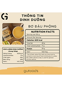 Bơ hạt GUfoods - Đa dạng hương vị, Không đường, Giàu protein thực vật, Lành mạnh, Eat clean, Healthy, Thuần chay