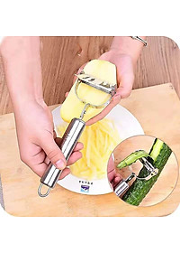 Nạo Rau Củ Quả, Gọt Trái Cây, Dụng Cụ Bào Sợi Thép Không Gỉ Inox 304 Cao Cấp Đa Năng 3 In 1 Tiện Lợi Chính Hãng TOKDODO