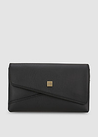 Túi đeo chéo nữ thanh lịch IDIGO FB2 - 380, túi xách cầm tay dáng chữ nhật nắp gập