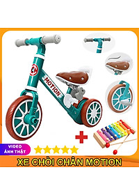 Xe chòi chân thăng bằng cho bé MOTION, có bàn đạp 2in1 yên bằng da, khung xe chắc chắn – TẶNG KÈM ĐÀN XYLOPHONE 8 THANH CHO BÉ, xe tập đi, xe 3 bánh,xe thăng bằng