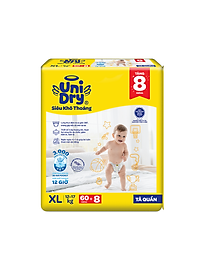 Tã quần UniDry Siêu khô thoáng gói Jumbo mới size XL