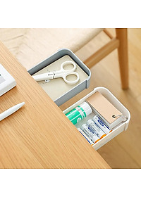 Hộc Ngăn Kéo Bàn Mini Có Keo Dán Để Văn Phòng Phẩm, Lưu Trữ Đồ Tiện Ích - Hàng Chính Hãng 