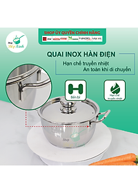 Bộ Nồi Inox 3 Đáy Nắp Inox Fivestar Tặng 2 Muỗng Canh
