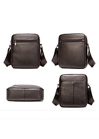 Túi đeo chéo nam DA BÒ THẬT phong cách mới  - BEE GEE DCN9214