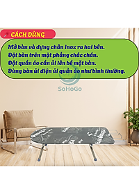 Bàn Ủi Di Động 30x80cm – Gọn Nhẹ, Tiện Mọi Lúc -Bàn Kê Ủi Thông Minh – Quần Áo Luôn Phẳng Phiu -Bàn Ủi Mini Chân Inox Chắc Chắn – Đẹp & Bền