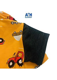 Bộ quần áo ngắn bé trai họa tiết Xe kéo vàng thun cotton - AICDBTTVLCD9 - AIN Closet