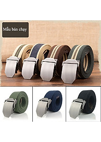 Dây Lưng Vải Nam U689 US ARMY Phong Cách Lính, Mặt Khóa Hợp Kim Thép Không Ghỉ Sáng Bóng-HÀNG CHÍNH HÃNG