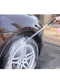 Bộ dây và vòi xịt rửa xe tưới cây tăng áp thông minh 810-2576 (dây xanh-cút nối đồng)