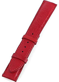 Dây đồng hồ nam nữ Huy Hoàng da đà điểu da bụng màu đỏ HT8436