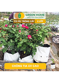 Túi Trồng Cây GreenHome, PE 2 Lớp, Chống UV, Tiện Lợi, Kinh Tế, Độ Bền 1,5 Năm, Trồng Rau, Hoa, Dâu Tây