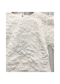 Đầm dự tiệc gấm nữ trắng dễ thương diện tết cực xinh mã [GAM XOP]