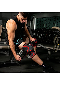 Băng quấn bó gối ( 1 cái ) bảo vệ đầu gối , khớp gối 2 trong 1 , Giúp tránh chấn thương , tăng khả năng vận động linh hoạt CLEACCO  - Hàng chính hãng BORO SPORT