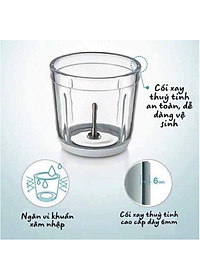Máy Xay Đồ Ăn Dặm Cho Bé 6 Lưỡi Cối Thuỷ Tinh Hàng Nội Địa Trung Bản Cao Cấp Siêu Mịn Tiện Dụng - Tặng Kèm Dụng Cụ Rửa Máy-Hàng Chính Hãng 
