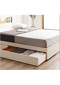 [Kèm Ảnh Thực Tế - Miễn phí vận chuyển & Lắp đặt] Giường ngủ cao cấp MDF lõi xanh chống ẩm OHAHA 002 - White bed