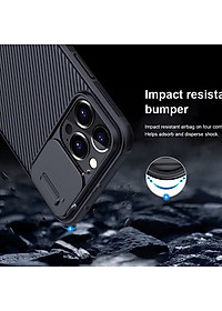 Ốp lưng dành cho iPhone 13 Pro Max thương hiệu Nillkin camera chống sốc- Hàng nhập khẩu