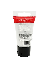 Tuýp màu vẽ acrylic 30ml titanium white (trắng titan) Faber 1183001