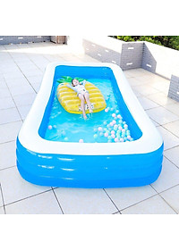 Bể Bơi To Mùa Hè 2.1 Mét 3 Tầng Tặng Kèm Dụng Cụ Bơm Đạp Chân Hồ Kích Cỡ To Cho Người Lớn Và Bé