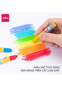 Bút sáp dầu Super Wings x Deli – thân lục giác – 12/18/24 màu - EC009-12 /EC009-18/ EC009-24