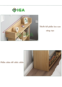 Kệ Sách Để Sàn IGA , Giá Để Đồ Đa Năng Trong Phòng Ngủ - GP137