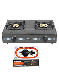 Bếp Ga Đôi Rinnai RV-365(G)N + Tặng kèm 1 bộ van và dây gas - Hàng Chính Hãng
