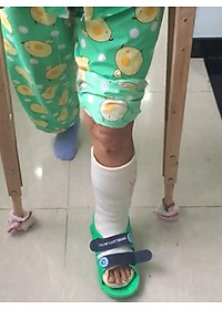 Giày bảo vệ chân BL Tech size S (Tím) dùng cho chân đang chấn thương hoặc bó bột