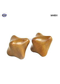COMBO 2 quả bi gỗ Bách Xanh 6 cạnh (MH851) Mát xa lòng bàn tay giúp chống mỏi toàn diện - Chăm sóc sức khỏe