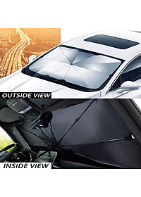 Ô che nắng, chắn tia UV kính lái ô tô đa năng - Chất liệu: (vải dù) keo bạc titan - Kích thước: 80x145cm