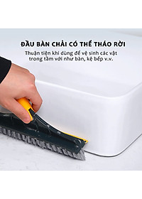 Cây chà sàn nhà tắm, chổi cọ sàn và gạt nước 2 trong 1, cọ sạch khe hẹp và góc tường – dododios Easy ES04