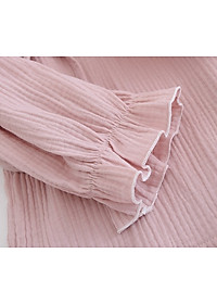 Bộ Đồ Bầu Và Sau Sinh, Pyjama Bầu Có Thiết Kế Cho Con Bú Azuno AZ2112 Cao Cấp Chất Liệu Đũi Xốp Mặc Hè Cực Mát