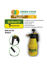 Bình Tưới Cây GreenHome, Dudaco, 2 Lít, Thân Bình Dày, Phun Xa 2 Chế Độ, Bơm Nhẹ Tay, Bình Tưới Cây Phun Sương, Bền, Đẹp
