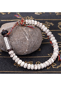 VÒNG TAY BỒ ĐỀ TINH NGUYỆT DÂY NGŨ SẮC KHẮC OMMANI CÁT TƯỜNG