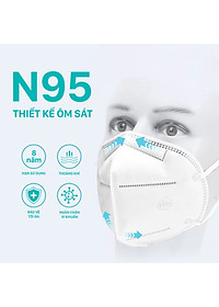 Khẩu Trang Niva N95 Hộp 25 Chiếc Ngăn Giọt Bắn, Lọc Vi Khuẩn, Không Gây Kích Ứng Da, Hàng Chính Hãng Cao Cấp