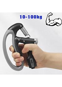 Kìm bóp tay, Kìm tập cơ tay dụng cụ tập gym tại nhà điều chỉnh lực 10-100kg có đếm số tự động D Danido