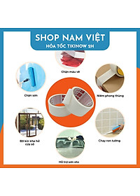 Băng Keo Giấy Chặn Sơn, Chặn Màu Không Để Lại Vết Keo (Bộ 3 Cuộn)
