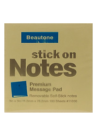 Lốc 6 Xấp Giấy Note Beautone (76.2 x 76.2 mm) - Vàng