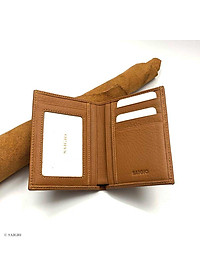 Ví Nam Đứng, Da Bò Mềm Mại GENTLE, Size Lớn, Thiết Kế Cổ Điển Đơn Giản - Đẹp Mắt, Dáng Đứng - Gập 2, Ngăn Đựng Tiền Có Khóa Kéo, Nhiều Ngăn Để Giấy Tờ Tiện Dụng - Hàng Chính Hãng SAIGIO