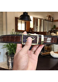 Thắt Lưng Cá Sấu [DÂY LIỀN NGUYÊN CON ĐAN VIỀN THỦ CÔNG RẤT ĐẸP VÀ BỀN]