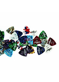 Miếng gảy đàn, Pick - Alice AP-ALT - Dành cho Guitar, Ukulele, Bass - Dày 0.46mm, Colorful Celluloid - Màu ngẫu nhiên - Hàng chính hãng