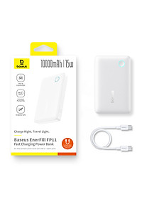 Pin sạc dự phòng Baseus EnerFill FP11 10000mAh 15W Dual-Port - Hàng chính hãng