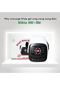 Máy Massage Đầu Gối Nikio NK-186 - Công Nghệ Rung, Túi Khí Xoa Bóp Nhẹ Nhàng Giúp Khớp Gối Thư Giãn, Giảm Đau Nhức - Kết Hợp Miếng Dán Xung Điện Matxa Giãn Cơ, Giảm Đau Nhức Toàn Thân - Dòng Pin Sạc