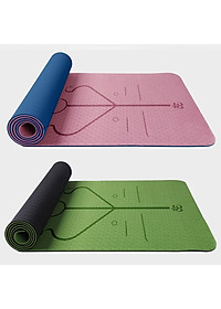 Thảm Tập Yoga Định Tuyến Chính Hãng miDoctor – Chọn Size - Thảm Yoga Định Tuyến Sắc Nét Cao Cấp Có Túi Dây