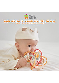Đồ chơi bóng vòng nhựa mềm kết hợp gặm nướu cho bé ToysHouse 822-86