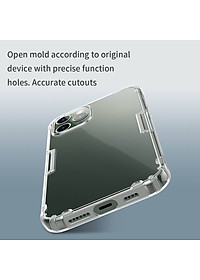 Ốp lưng silicon dẻo trong suốt cho iPhone 13 Pro hiệu Nillkin mỏng 0.6mm - hàng chính hãng