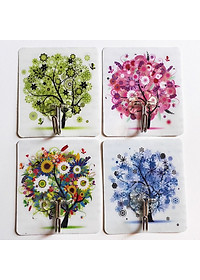 Bộ 15 Móc Treo Tường Chịu Lực Họa Tiết 3D Siêu Dính Cute - Hàng Loại 1