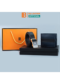 Combo ví thắt lưng nam CB101 Bụi Leather – da bò thật 100%, bảo hành 12 tháng