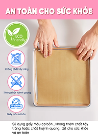 [MyJae x Toyal] Giấy Nến 2 Mặt Lót Nồi Chiên, Nướng Bánh, Giấy Lót Chống Dính 30cm x 30cm (50 Tờ/Hộp)