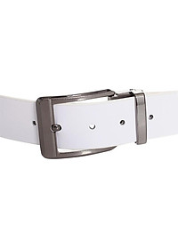 Thắt Lưng Nam Da Bò Đầu Kim Huy Hoàng HT4107 (120 x 4 cm) - Trắng