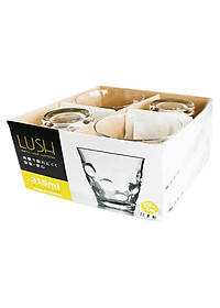 Bộ 04 cốc thủy tinh cao cấp chịu nhiệt họa tiết tròn mang lại vẻ trang nhã, sang trọng - nội địa Nhật Bản 