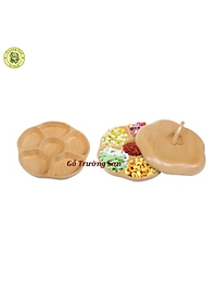 Khay Bánh Mứt Bằng Gỗ Hình Ngôi Sao Năm Cánh